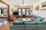 Take Family Movie Nights to the Next Level in The Purple House`s Vibrant Living Room